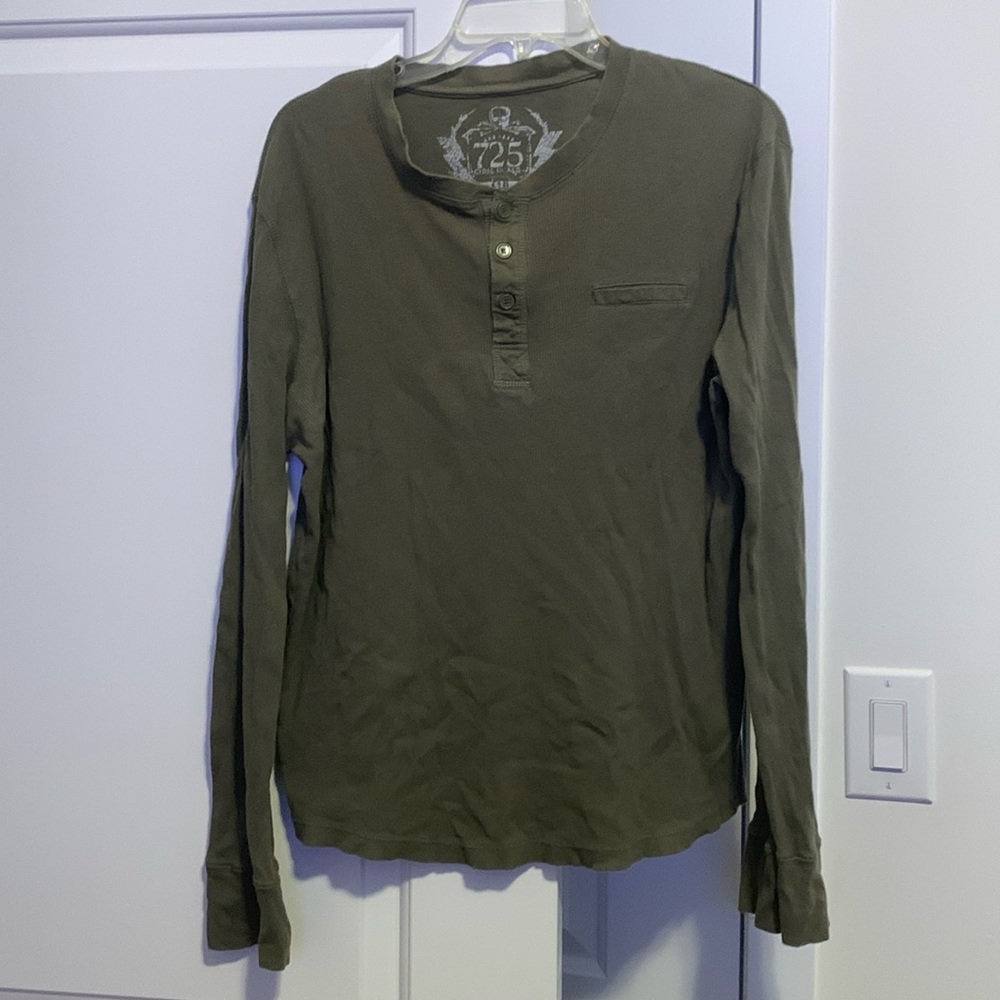 100% cotton long sleeve shirt L